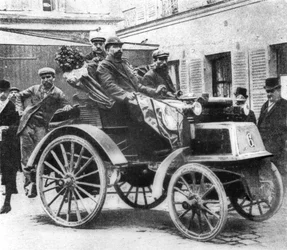 A Panhard-Levassor Car Winning the First Prize